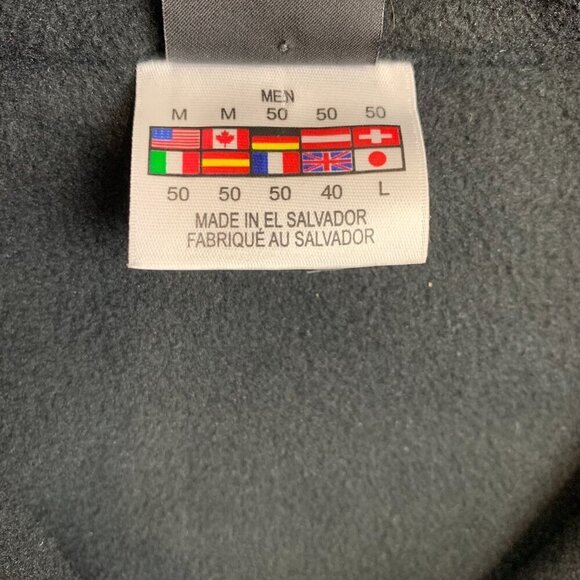 Vintage Spyder Mens Sweater Medium Black Fleece 1/4 Zip Long Sleeve Lightweight - Picture 5 of 10